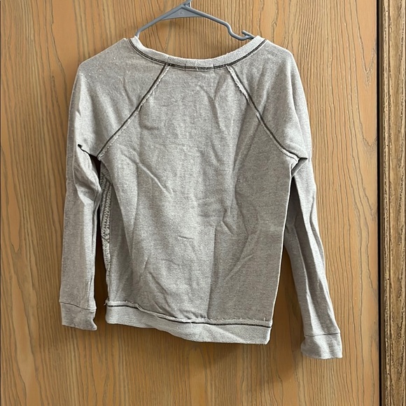 Gray Geometric Pattern Sweatshirt - Picture 2 of 3
